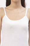 Floret Cotton Camisole (Pack of 2) - White Black — thumbnail 9